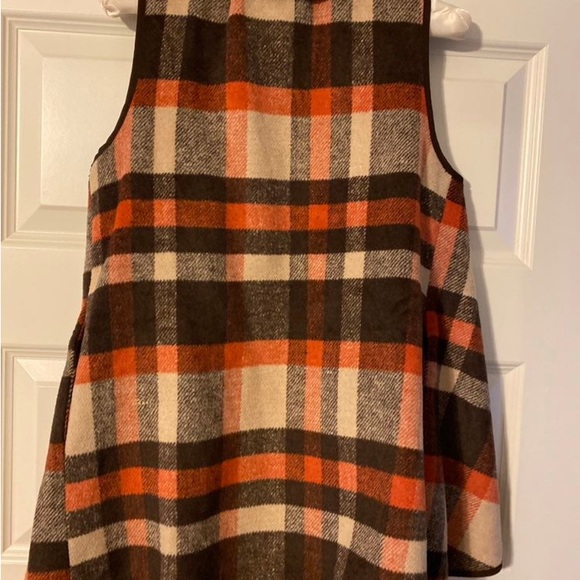Plaid wool vest S - Picture 4 of 10